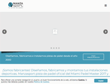 Tablet Screenshot of manzasport.com